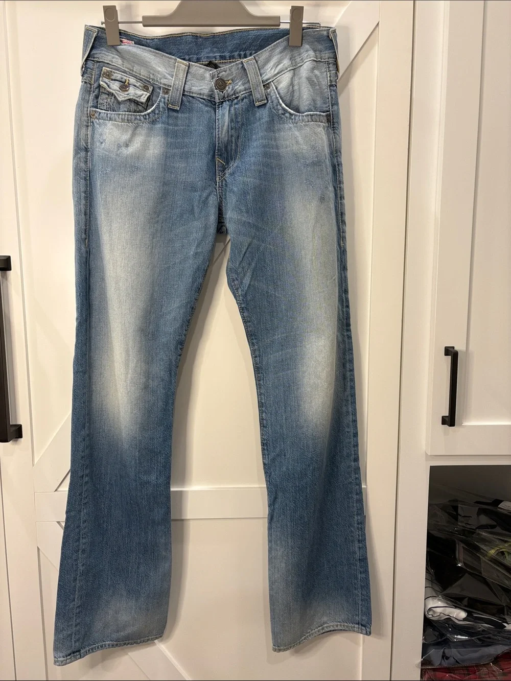 True Religion Light Wash Bootcut Jeans - Faded Blue